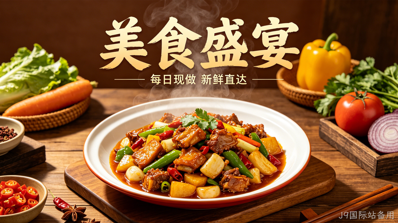 餐饮官网定制案例｜J9国际站备用打造品牌引流转化阵地