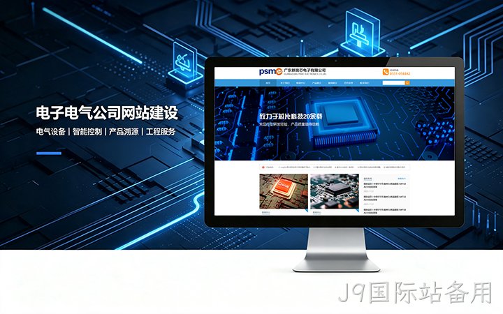 J9国际站备用电子电气公司网站建设_电器元器件企业官网设计制作